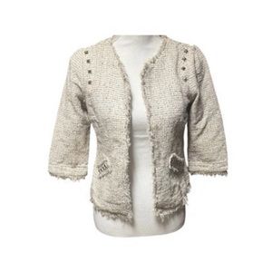 American Rag Cie‎ Tweed Studded Cropped Jacket